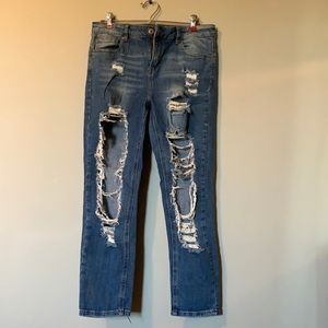 Urban heritage denim high rise skinny jeans